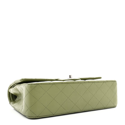 Chanel Lambskin Quilted Medium Double Flap Green 4 of 11