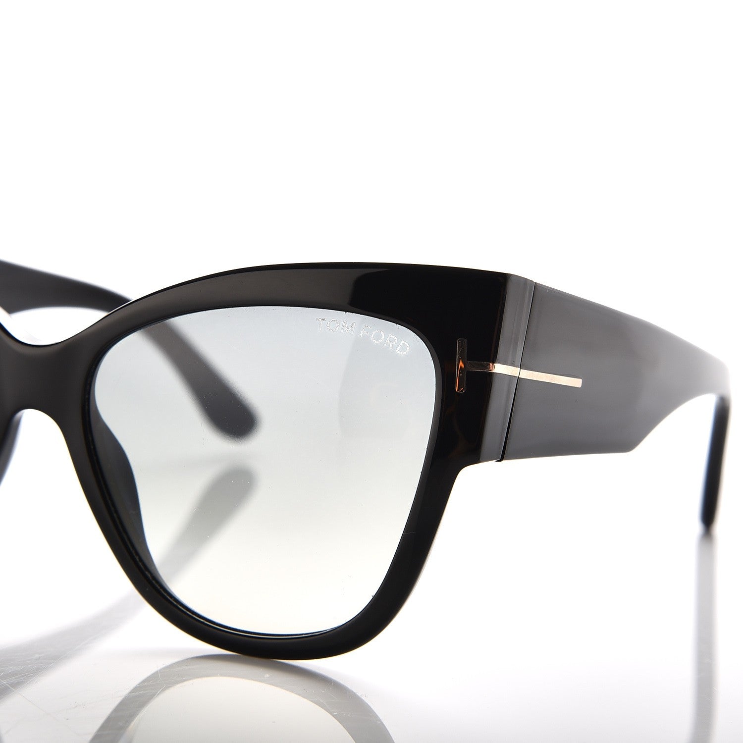 Tom Ford Acetate Anoushka Cat Eye Sunglasses TF371 Black 7 of 7