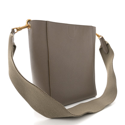 Celine Soft Grained Calfskin Small Sangle Bucket Bag Taupe 3 of 10