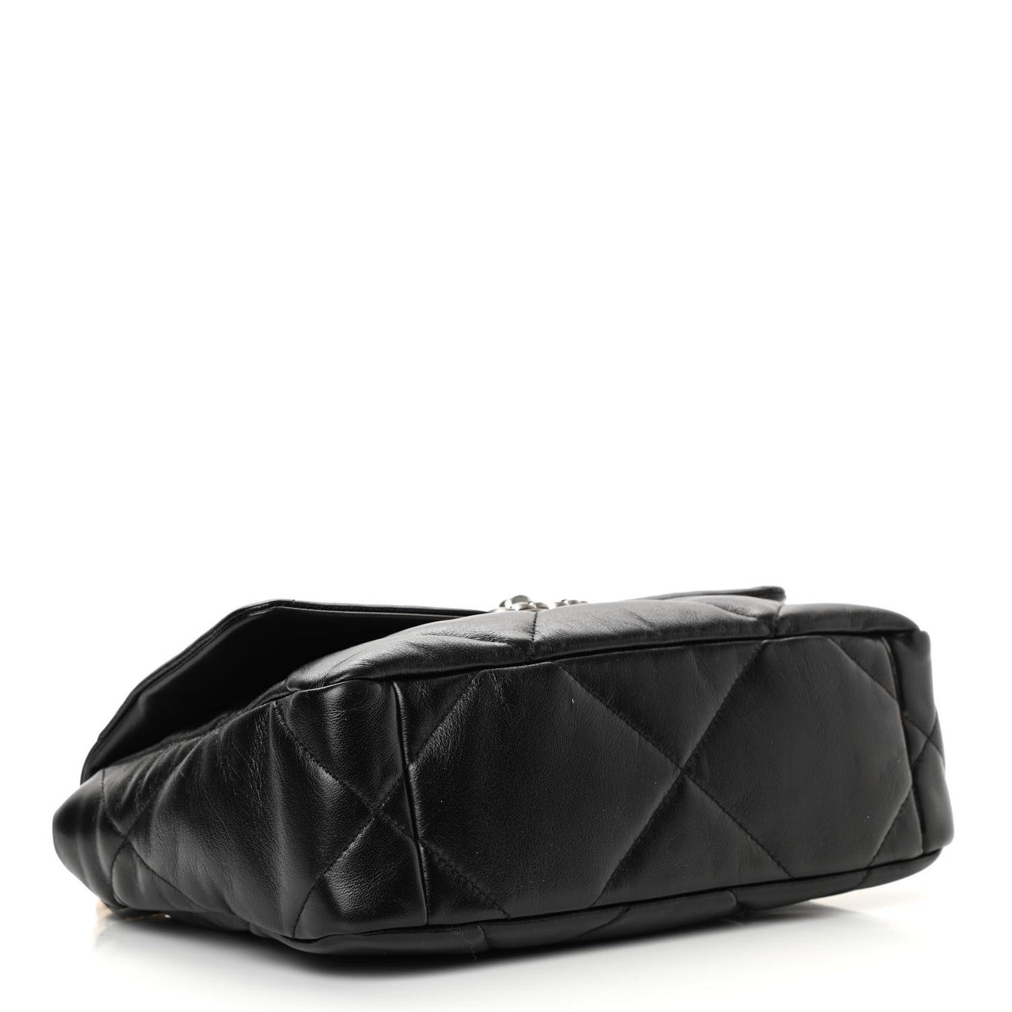 Lambskin Quilted Medium Chanel 19 Flap Black
