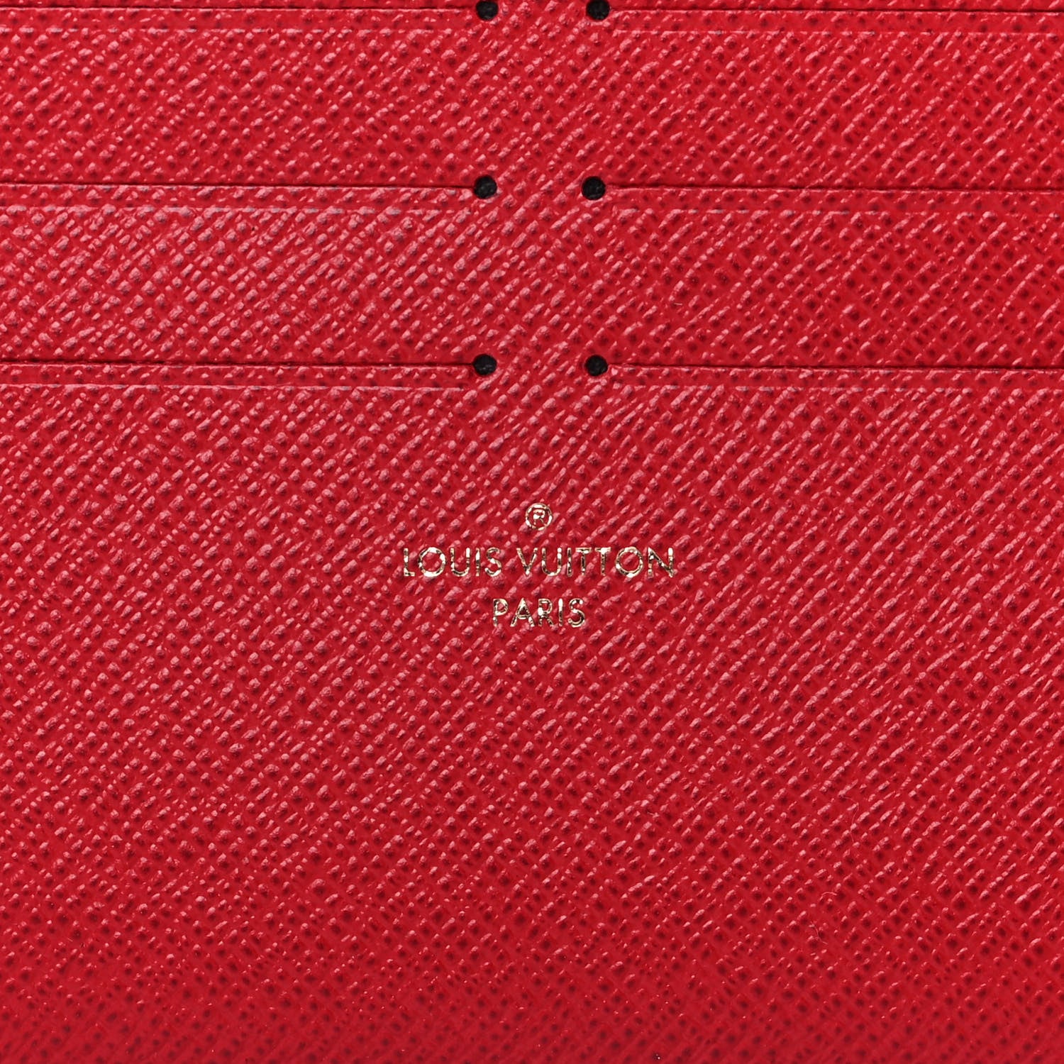 Louis Vuitton Calfskin Felicie Card Holder Insert Cherry 6 of 9