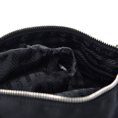 Prada Tessuto Nylon Pochette Bag Black 6 of 10