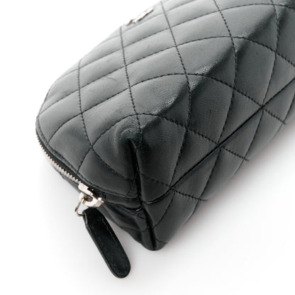 Chanel Lambskin Quilted Cosmetic Cas Black 9 of 10