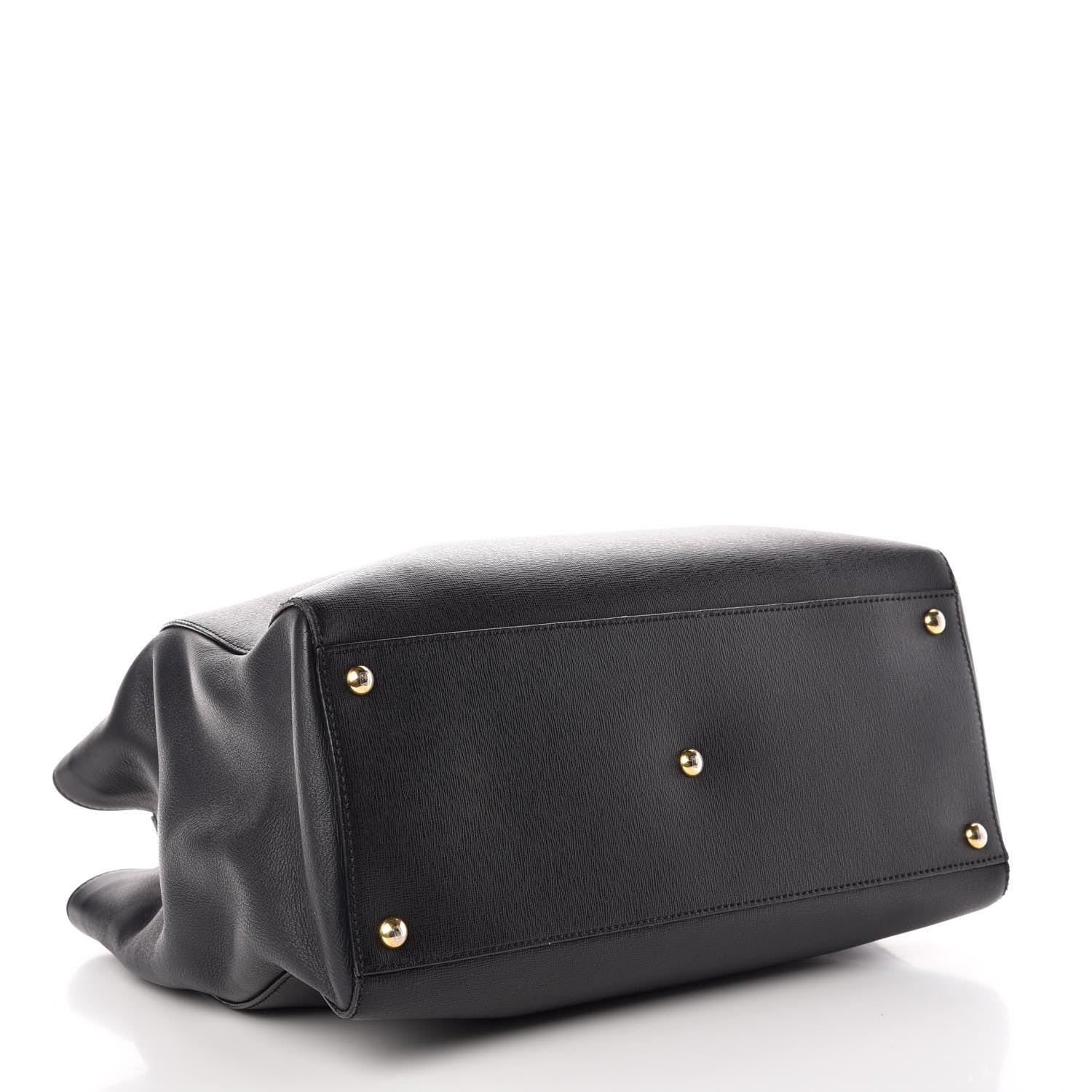 Fendi Vitello Elite Regular 2Jours Tote Black 5 of 10