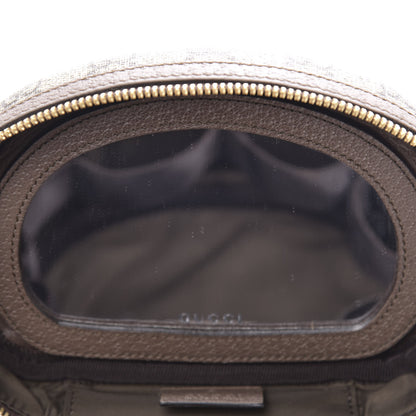 Gucci GG Supreme Monogram Textured Calfskin Web Ophidia Vanity Cosmetic Case Beige Ebony New Acero 8 of 8