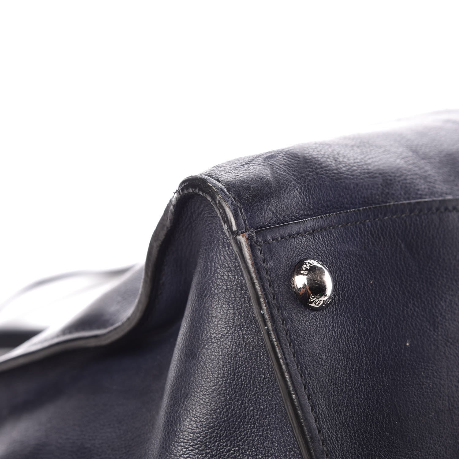Prada Glace Calfskin Twin Pocket Tote Baltico 12 of 18