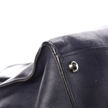 Prada Glace Calfskin Twin Pocket Tote Baltico 12 of 18