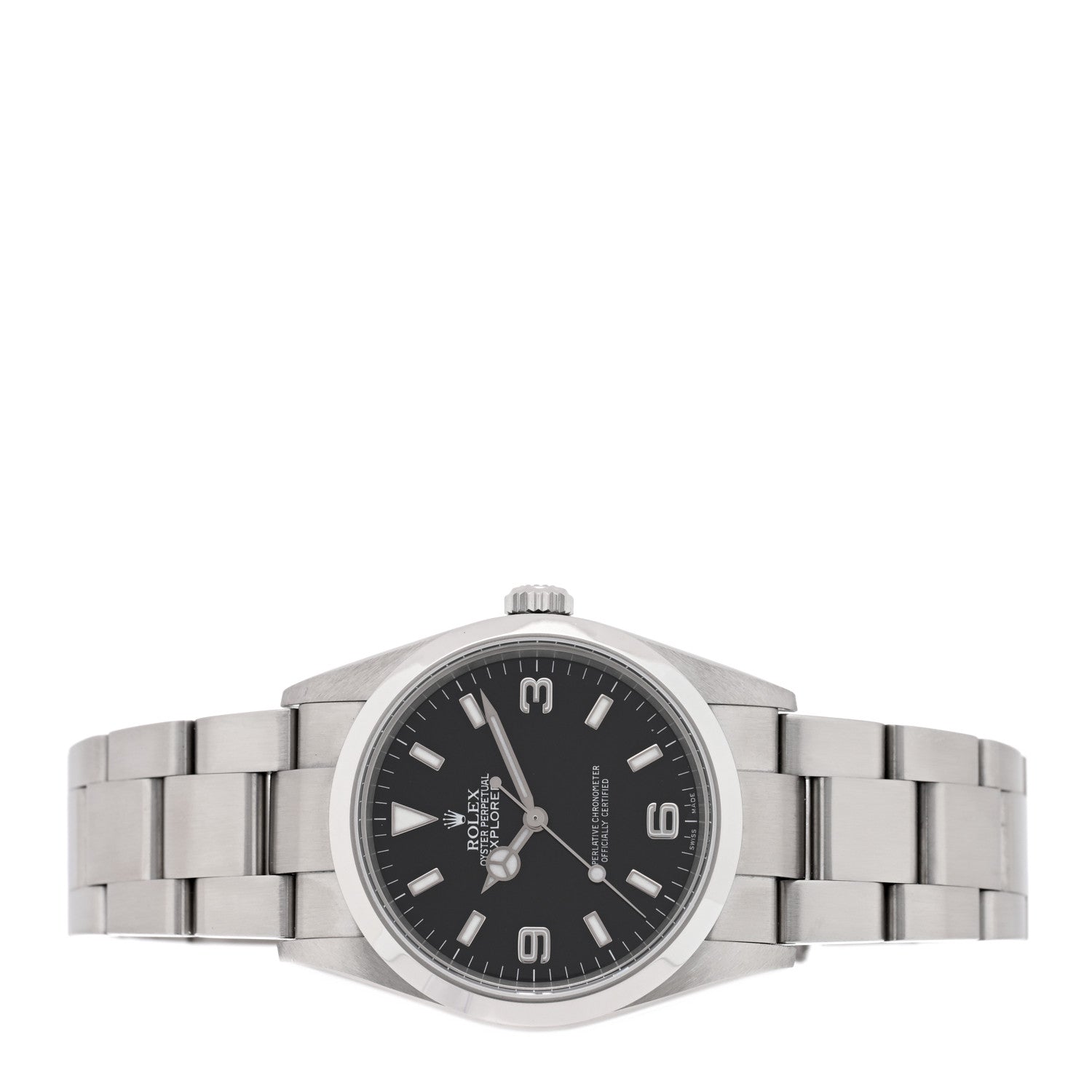 Rolex Stainless Steel 36mm Oyster Perpetual Explorer Watch Black 114270 2 of 4