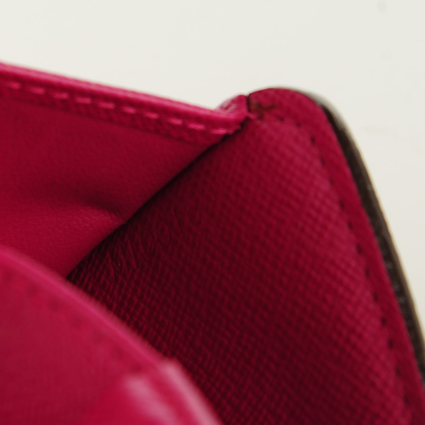 Monogram Perforated Compact Zipped Wallet Fuchsia