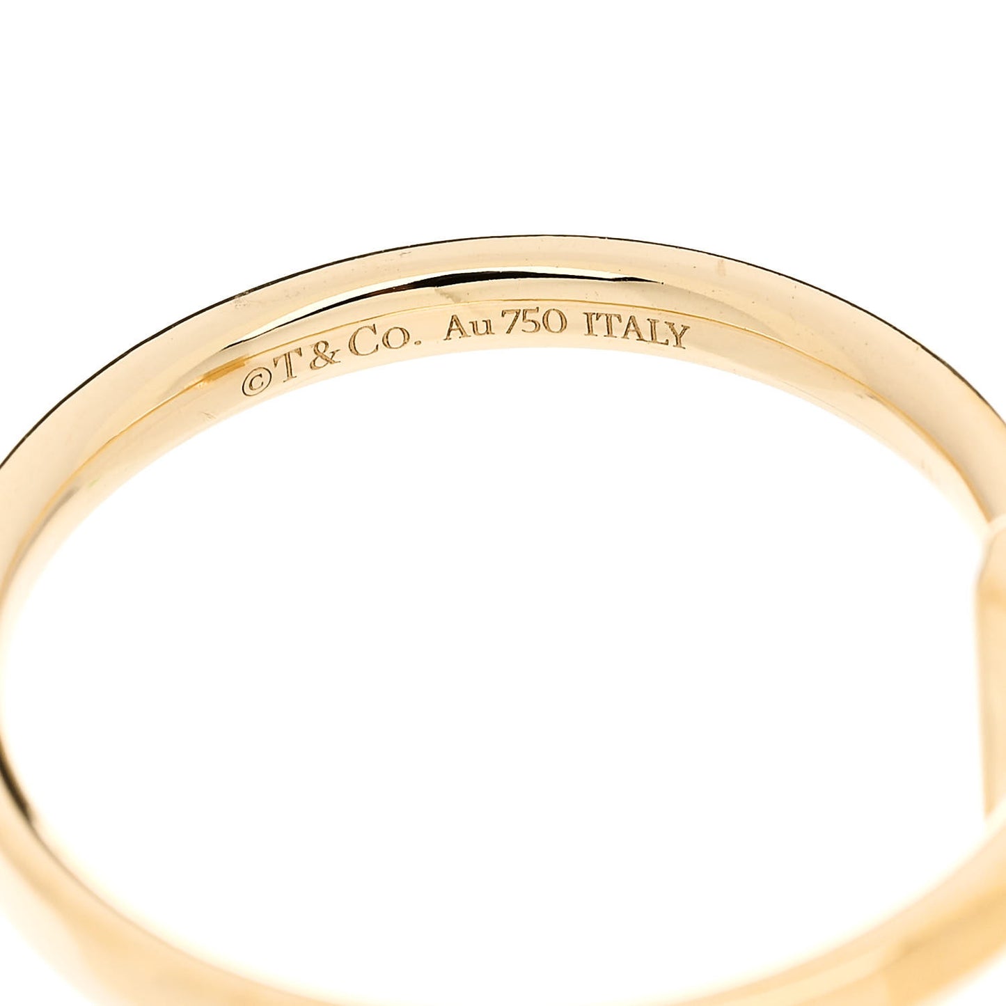 18K Yellow Gold T T1 Ring 60 9.25
