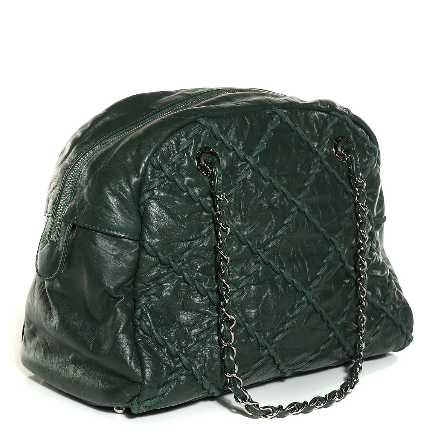 Calfskin Ultra Stitch Shoulder Bag Green