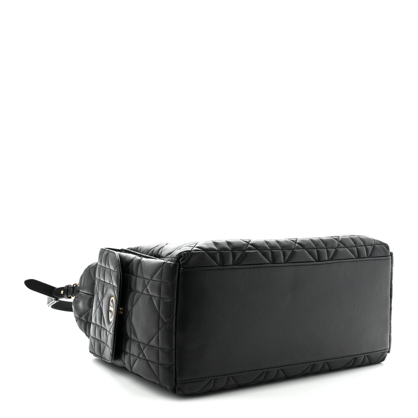 Lambskin Macrocannage Large D-Dream Bag Black