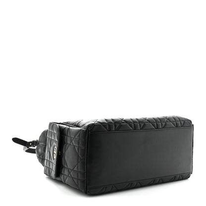 Christian Dior Lambskin Macrocannage Large D-Dream Bag Black 4 of 11