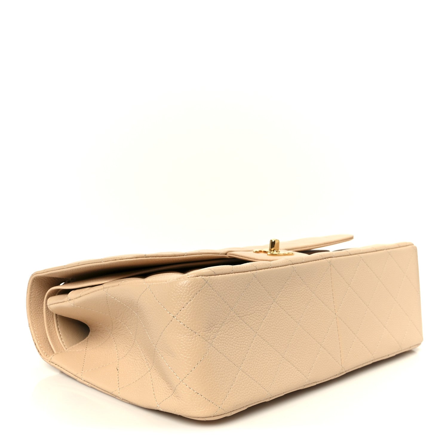 Chanel Caviar Quilted Jumbo Double Flap Beige 4 of 11