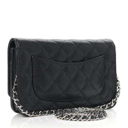 Chanel Caviar Quilted Wallet On Chain WOC Black 3 of 11