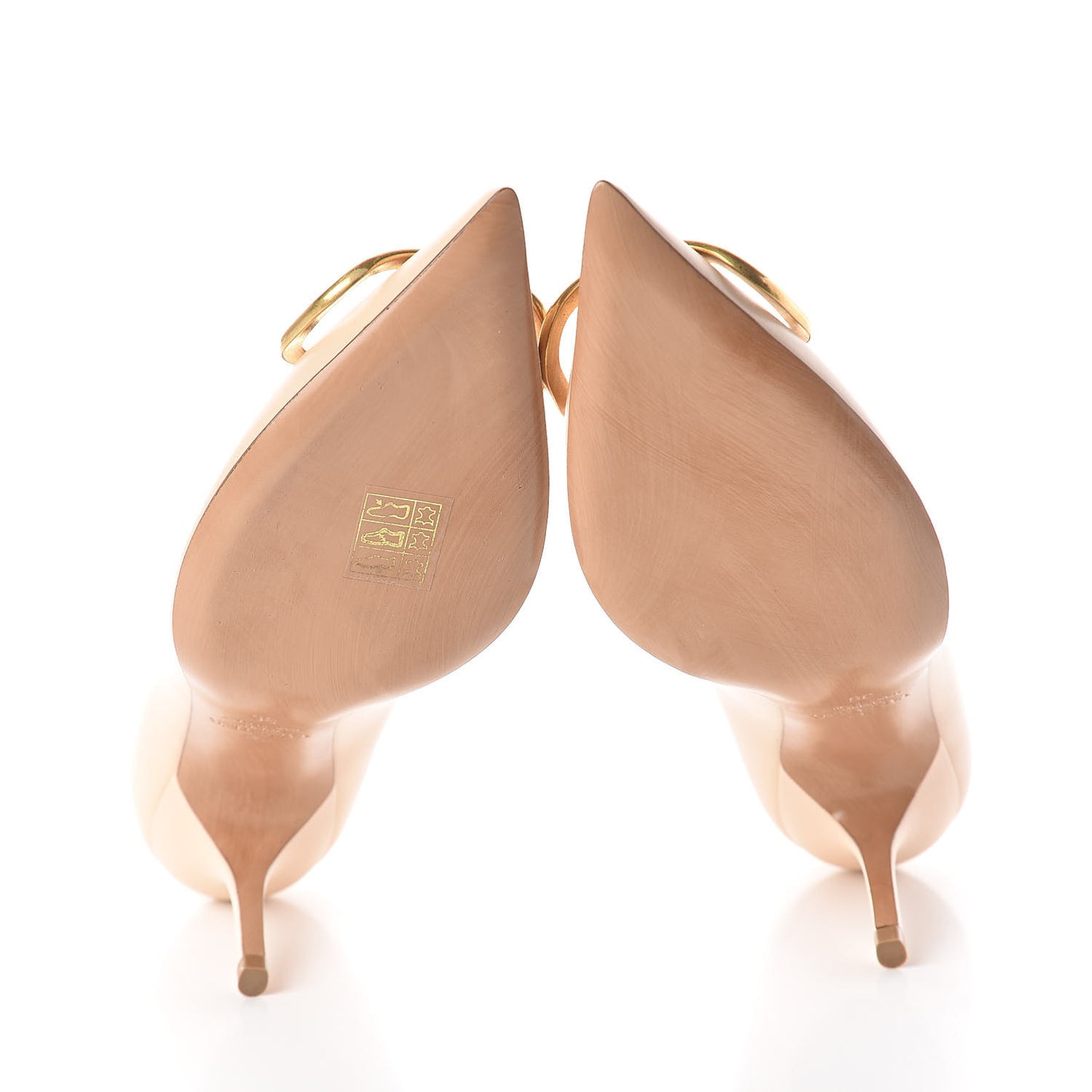 Calfskin Vlogo Signature 80mm Pumps 36 Beige