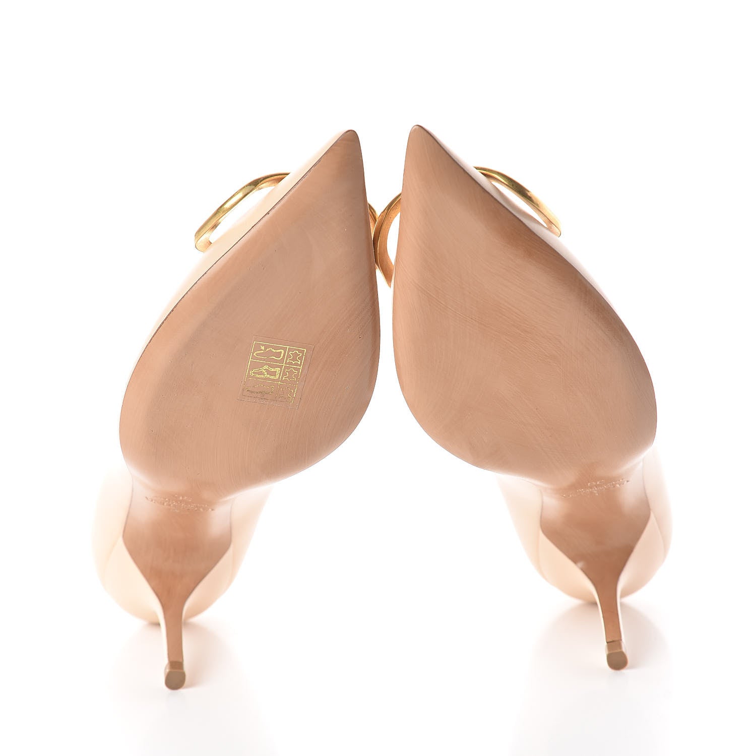 Valentino Garavani Calfskin Vlogo Signature 80mm Pumps 36 Beige 7 of 7
