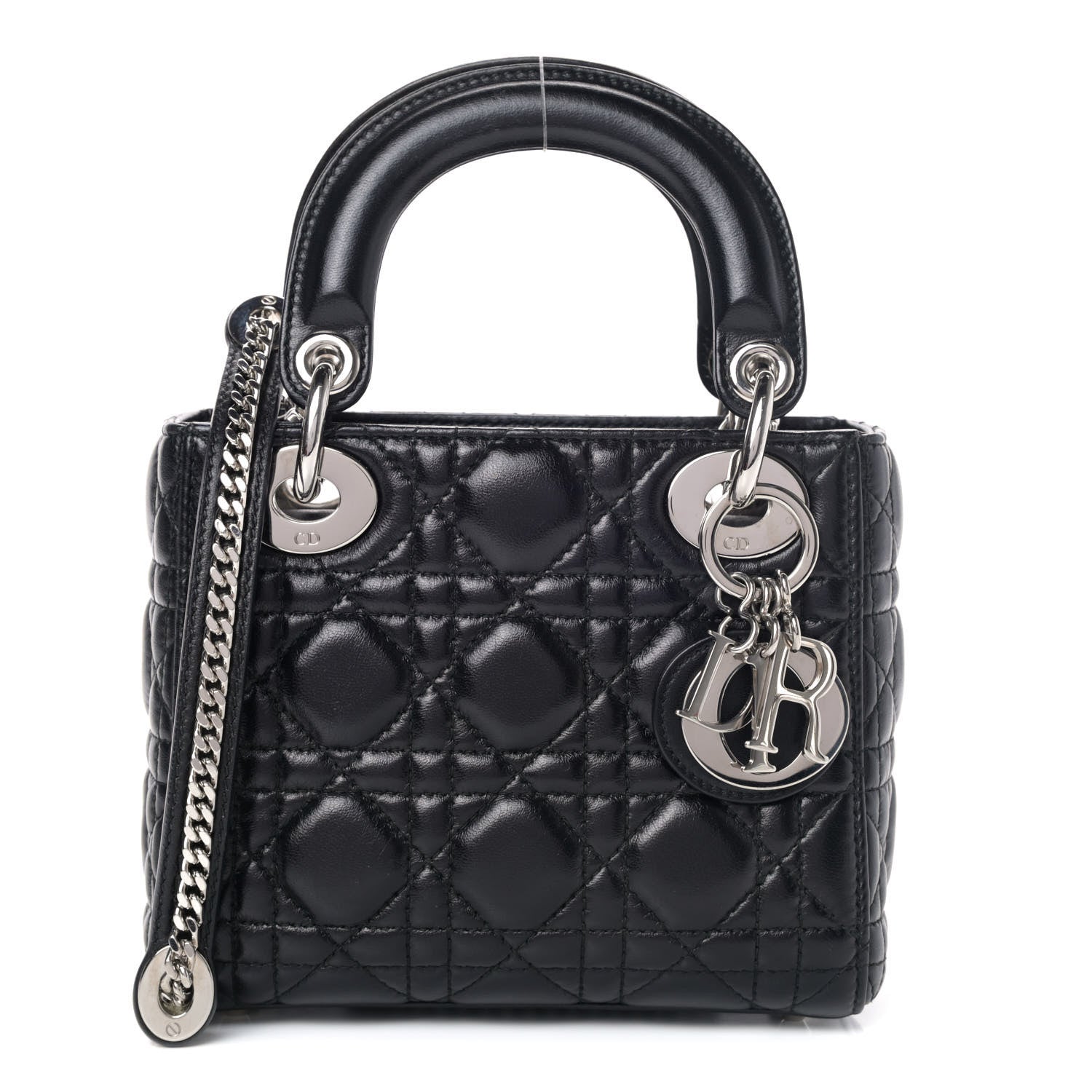 Christian Dior Lambskin Cannage Mini Lady Dior Black 1 of 4