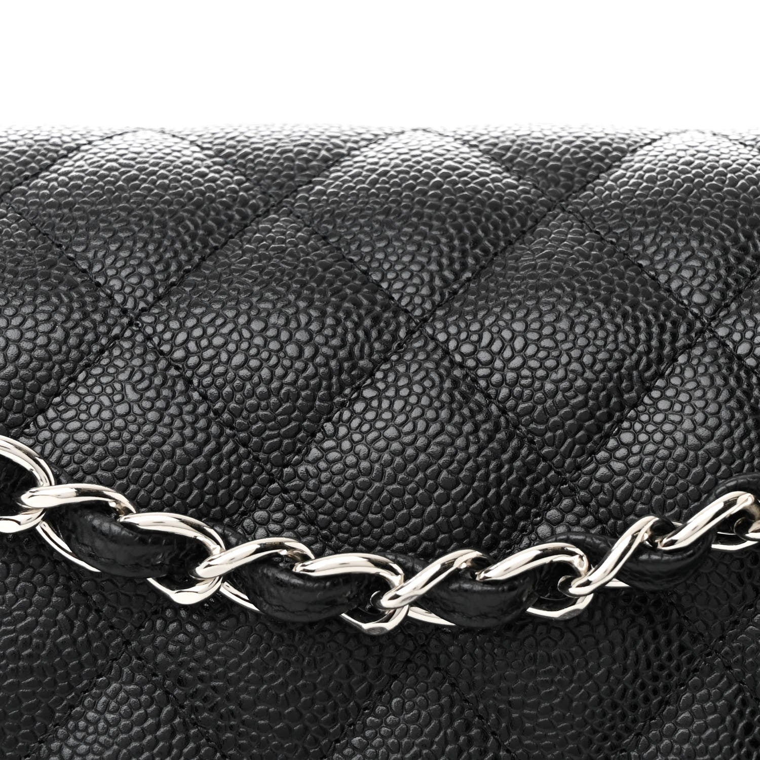 Chanel Caviar Quilted Jumbo Double Flap Black 8 of 10