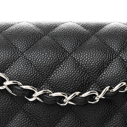 Chanel Caviar Quilted Jumbo Double Flap Black 8 of 10