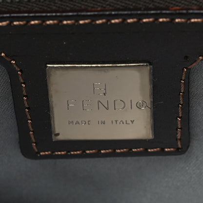 Fendi Fur Calfskin Lizard Baguette Yellow Brown 5 of 6
