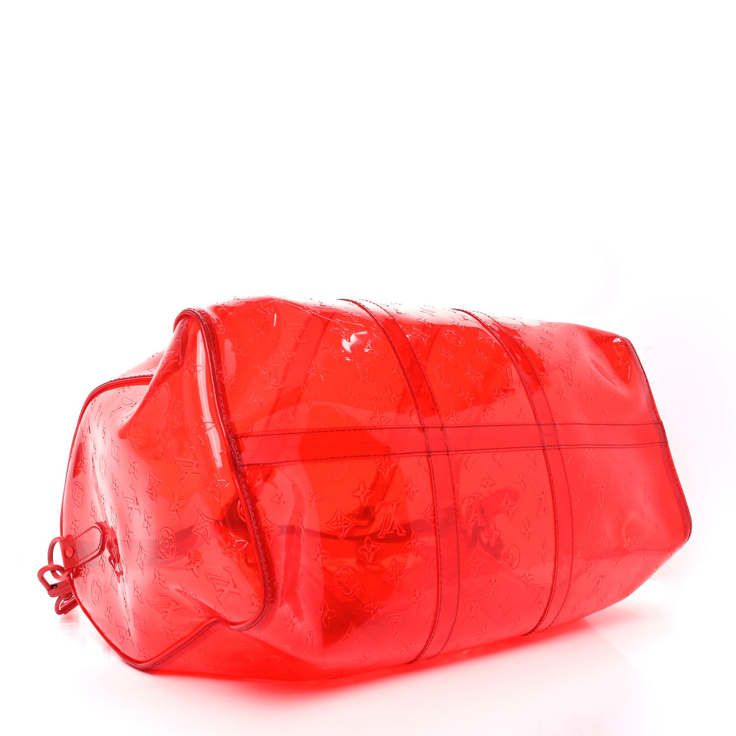 Louis Vuitton PVC Monogram Keepall Bandouliere 50 Grenadine Red