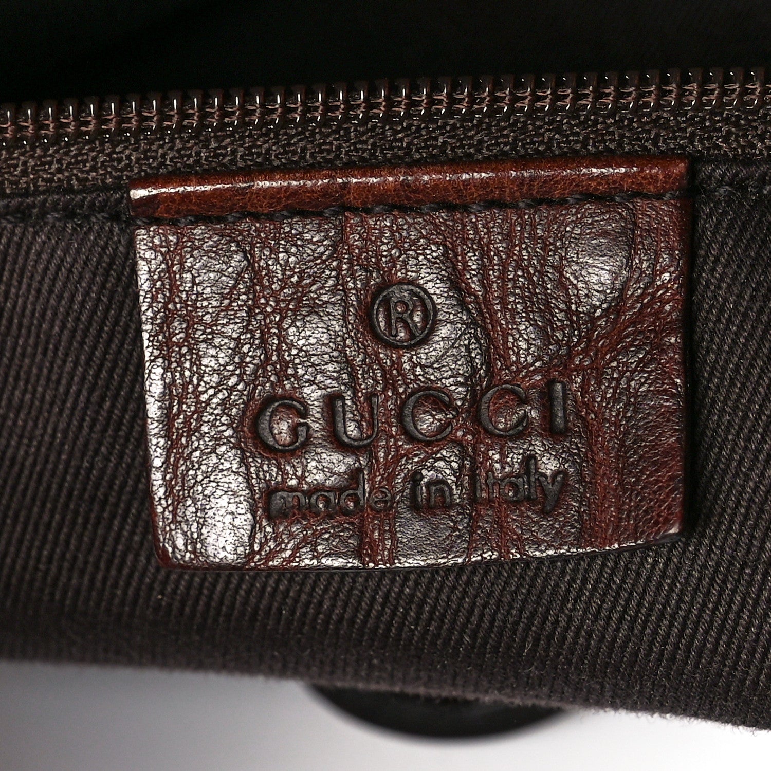Gucci Monogram Canvas Horsebit Drawstring Hobo Brown 6 of 11