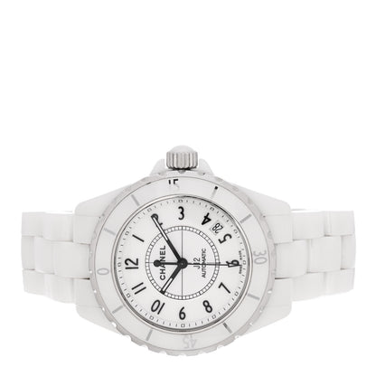 Chanel Stainless Steel Ceramic 38mm J12 Automatic Watch White 2 of 5