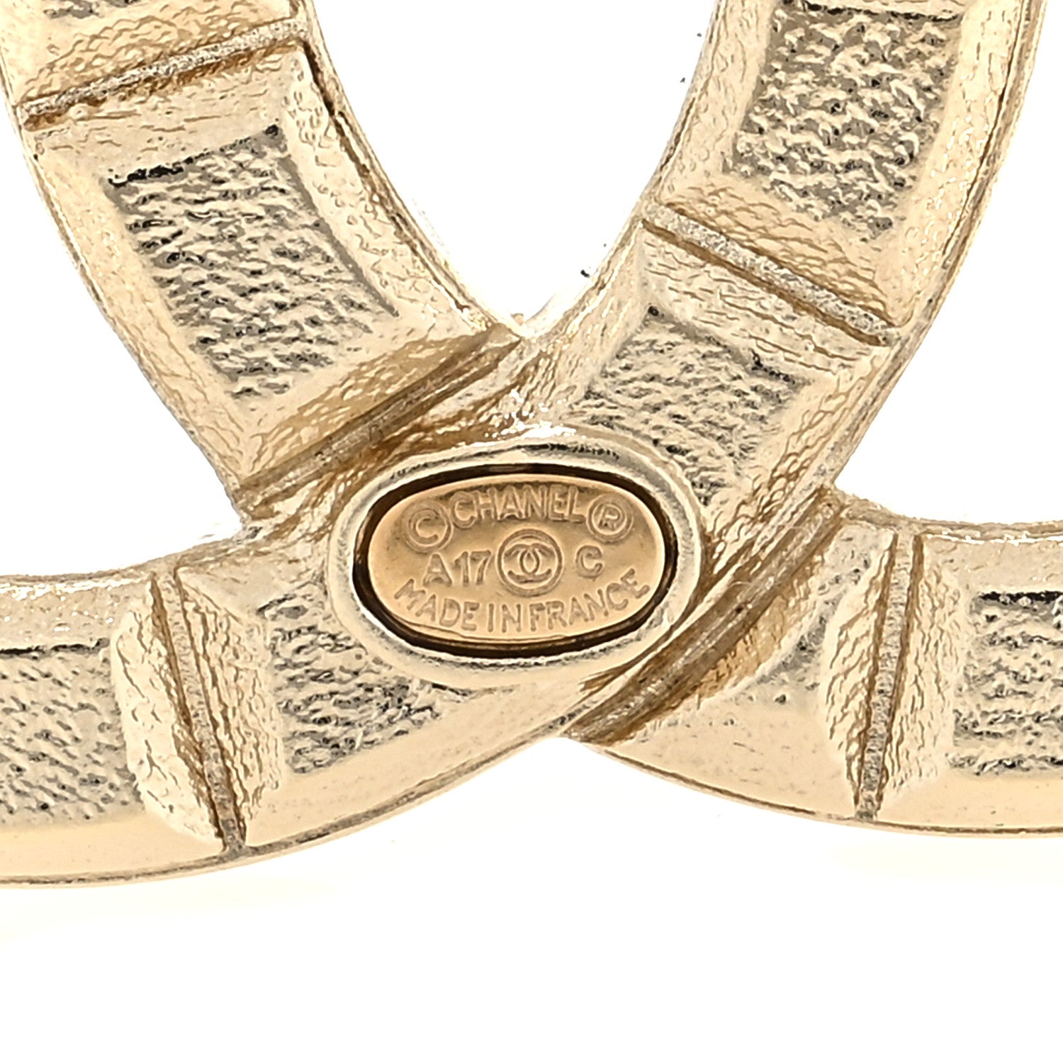 Chanel Studded CC Pin Brooch Gold 3 of 3