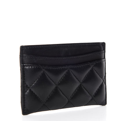 Chanel Lambskin Quilted Card Holder Black 3 of 9