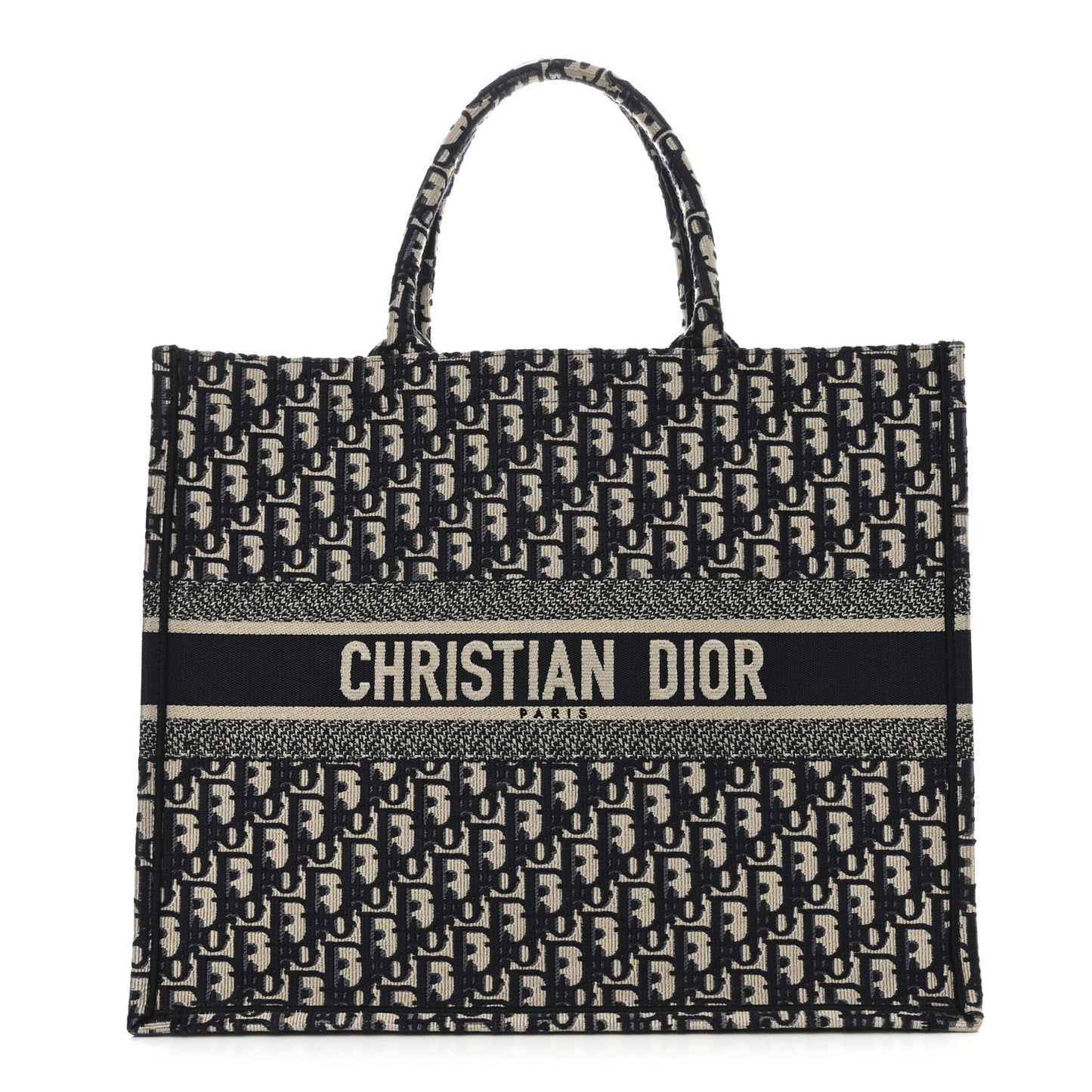 Oblique Large Book Tote Blue Multicolor