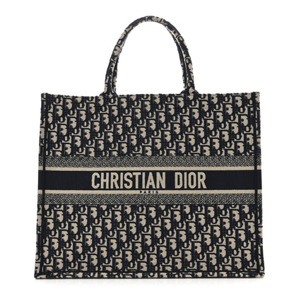 Christian Dior Oblique Large Book Tote Blue Multicolor 1 of 10