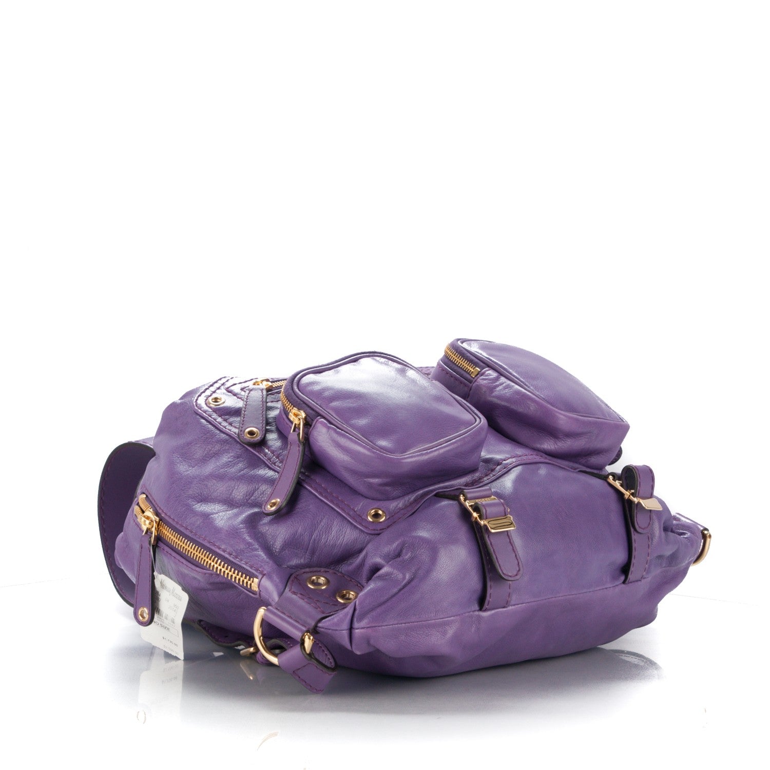 Gucci Calfskin Medium Darwin Convertible Backpack Purple 5 of 9
