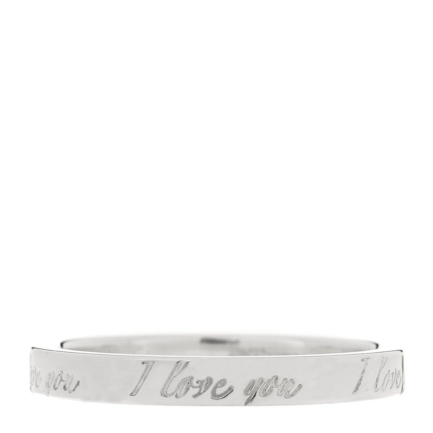 Sterling Silver I Love You Band Ring 56 7.75