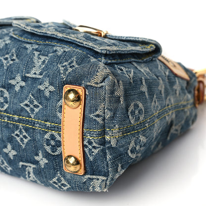Louis Vuitton Monogram Denim Baggy PM Blue 9 of 10