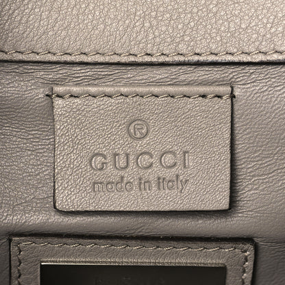 Gucci Satin Crystal Embellished Clutch Grey 6 of 12