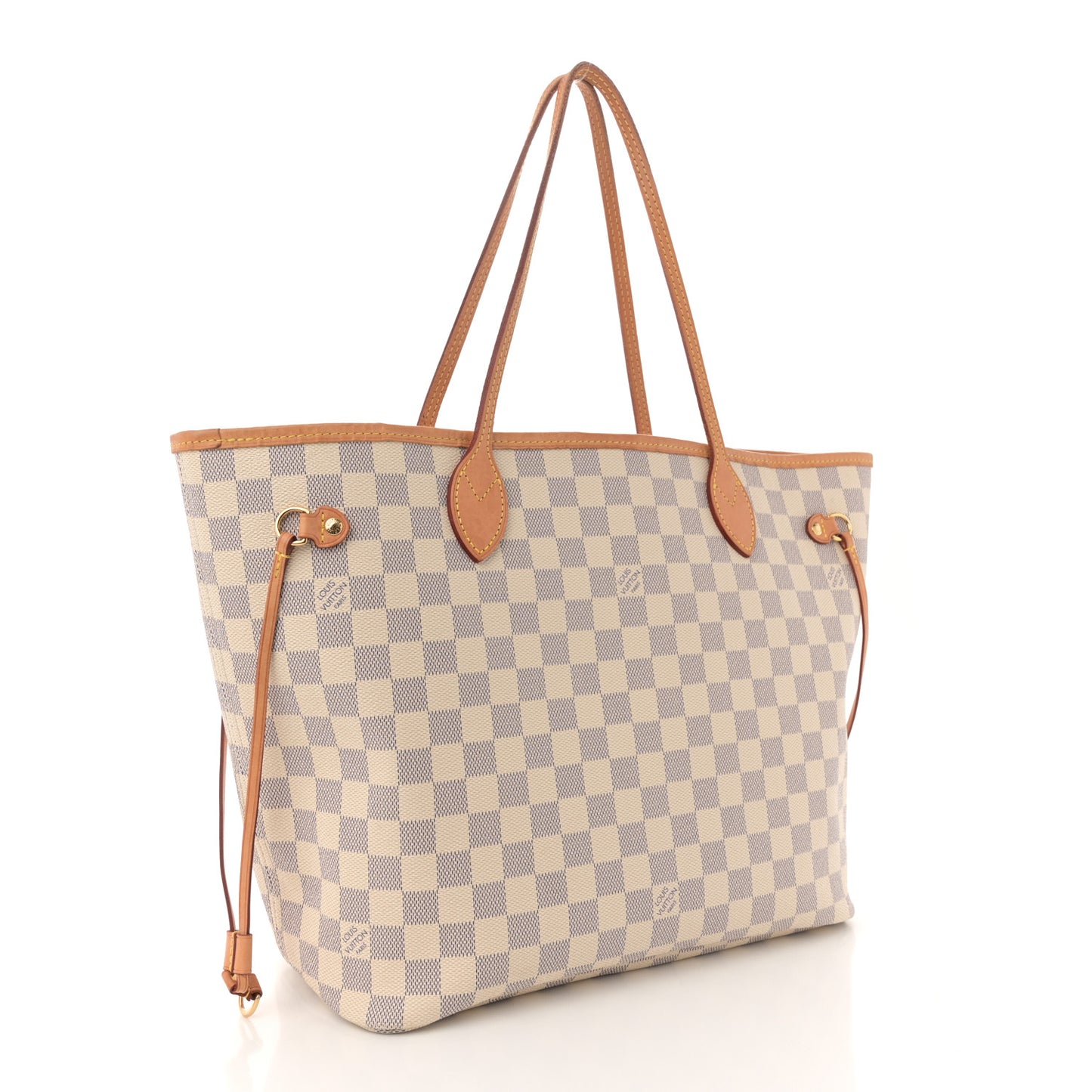 Damier Azur Neo Neverfull MM Rose Ballerine
