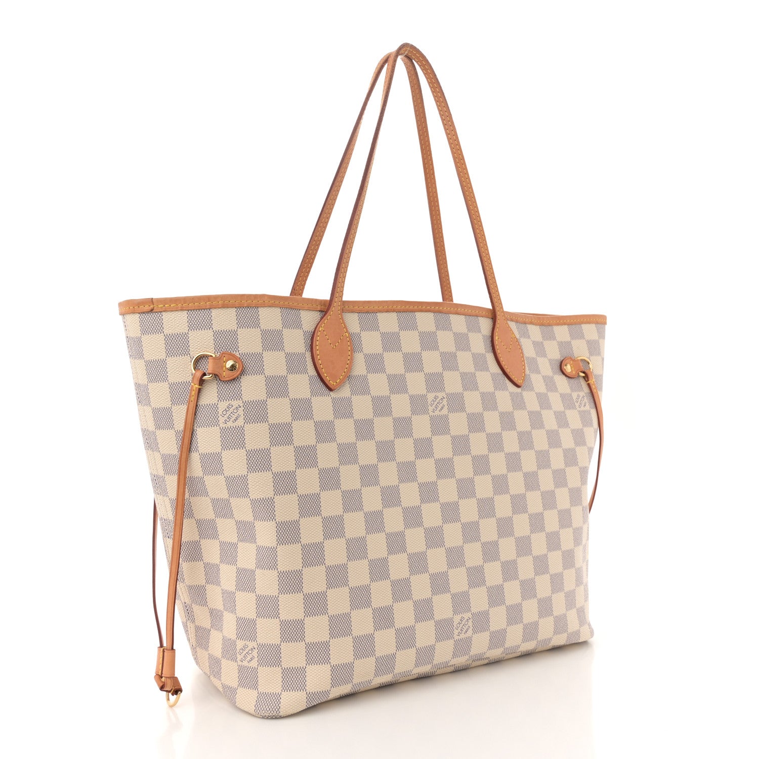 Louis Vuitton Damier Azur Neo Neverfull MM Rose Ballerine 3 of 11