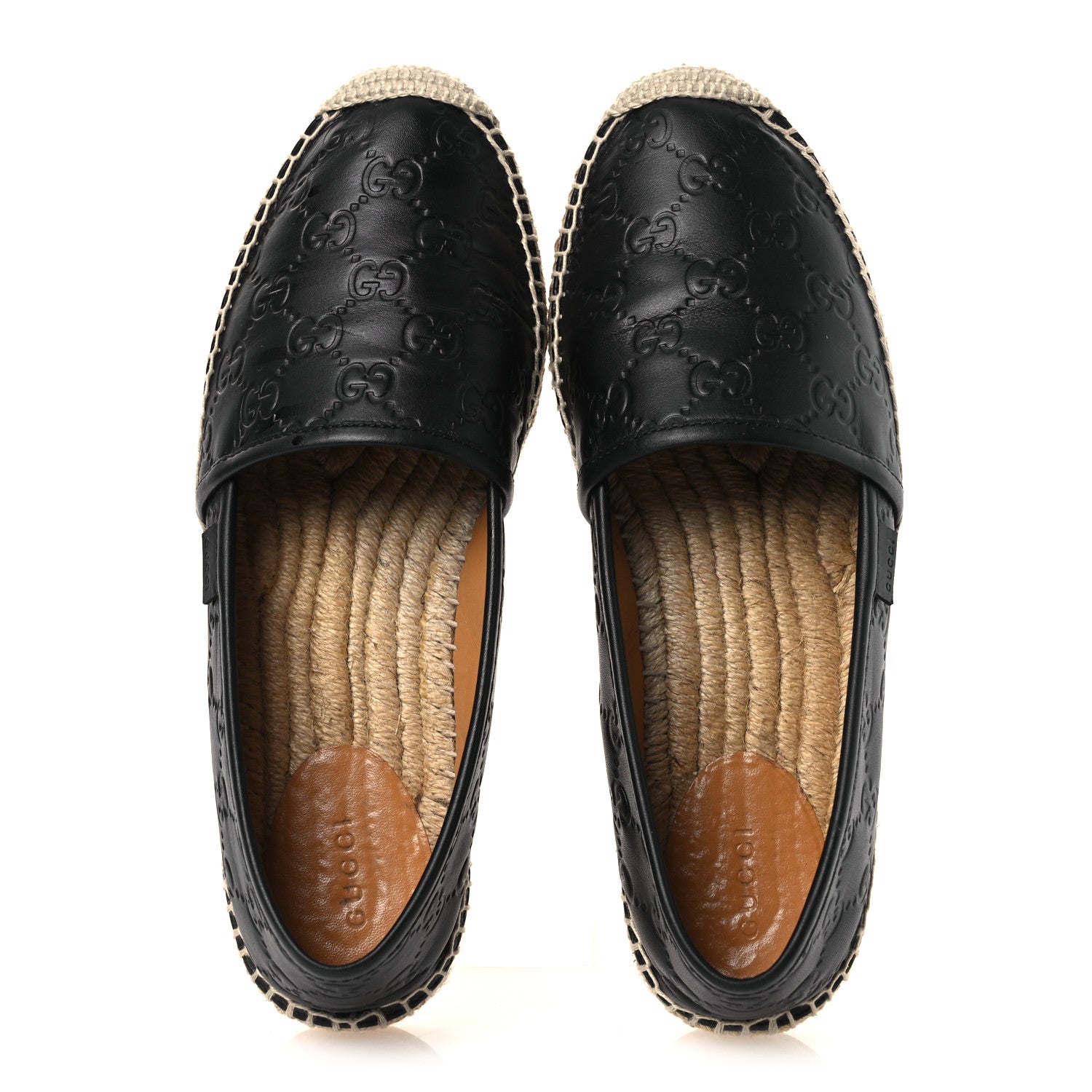 Gucci Guccissima Signature Espadrilles 39 Black 2 of 14