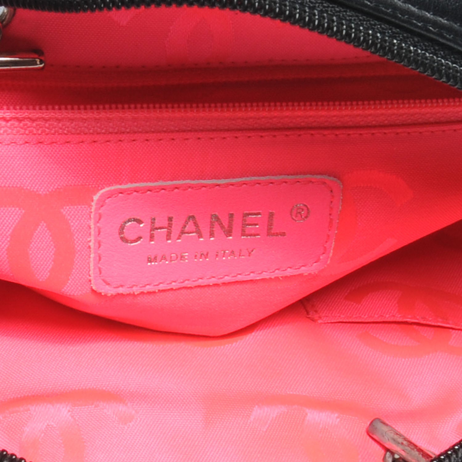 Chanel Calfskin Quilted Large Cambon Multipocket Reporter Black White 6 of 7