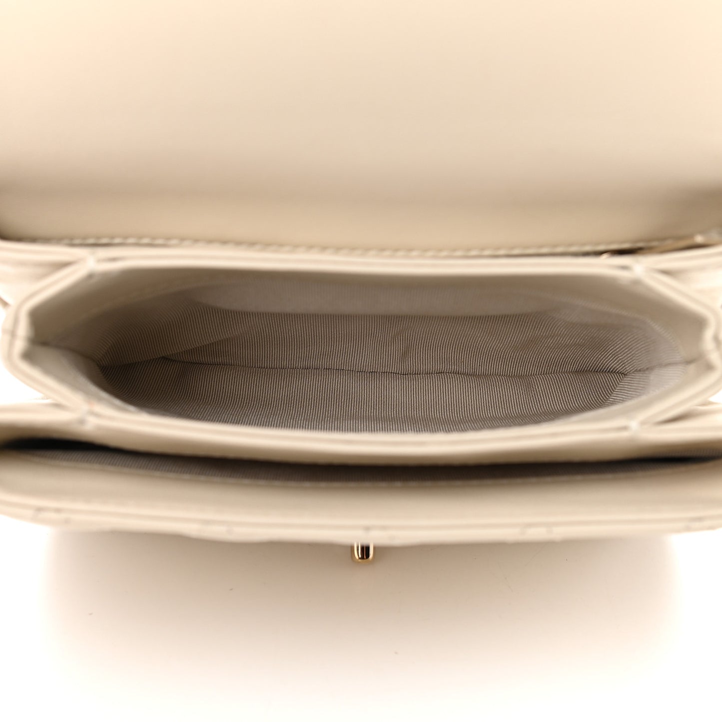 Lambskin Quilted Mini Citizen Chic Flap Ivory
