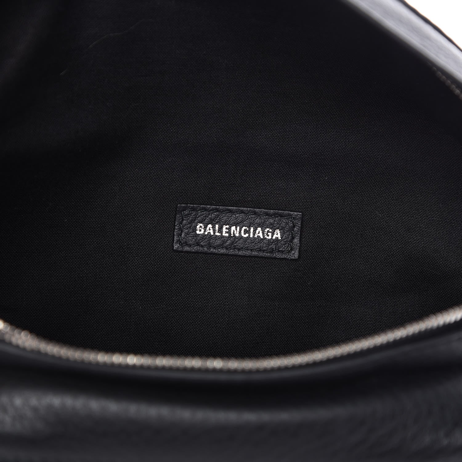 Balenciaga Calfskin Everyday Logo Belt Bag Black 6 of 9