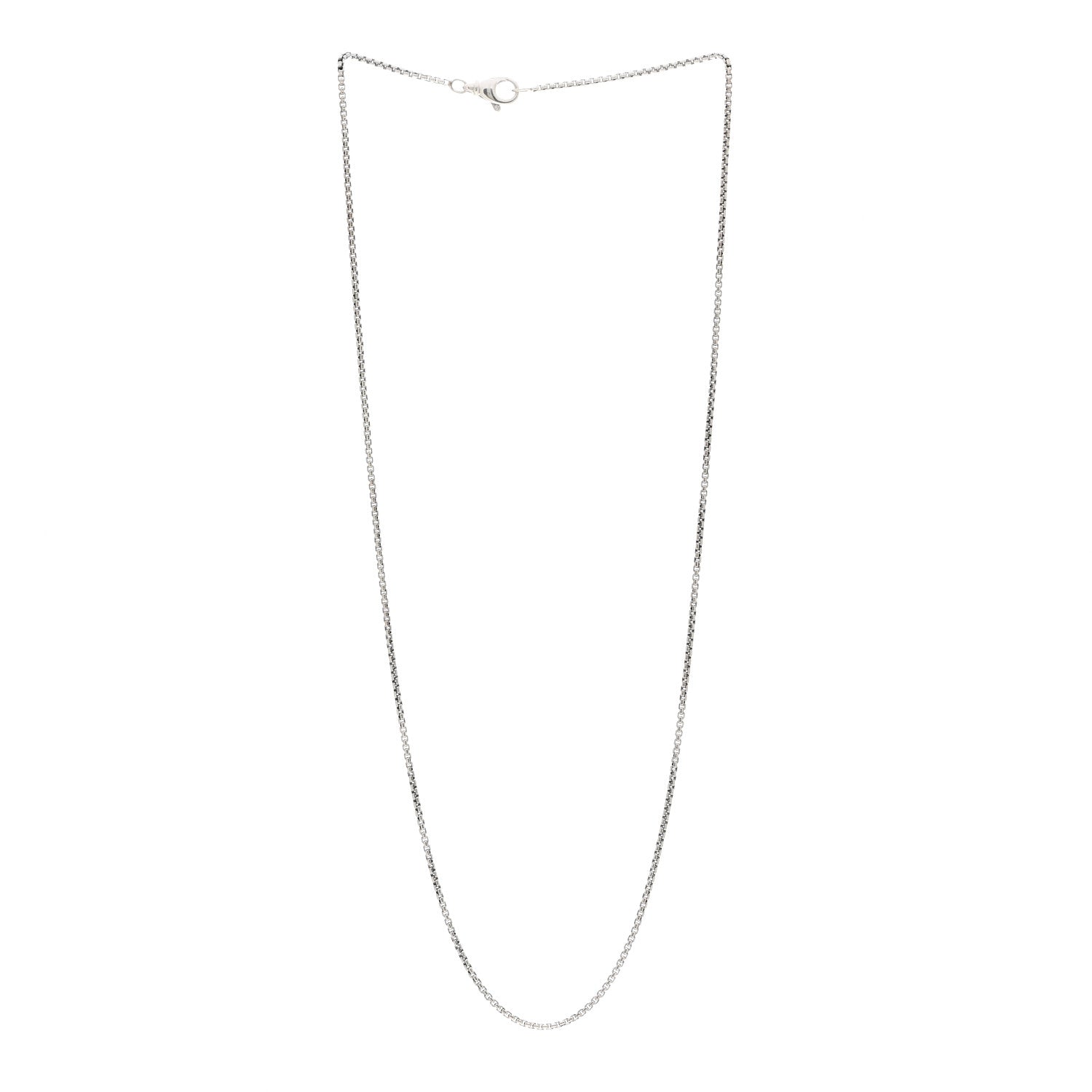 David Yurman Sterling Silver 2.7mm Small Box Chain Necklace 22" 3 of 4