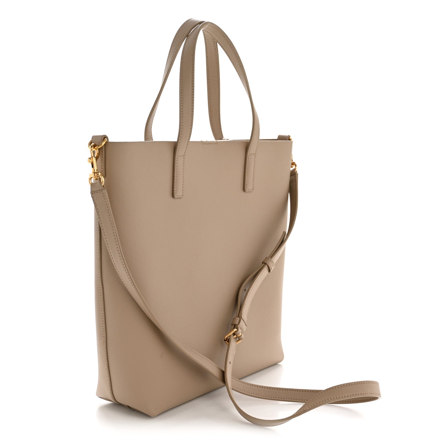 Saint Laurent Calfskin Toy Shopping Tote Nude Powder 3 of 10