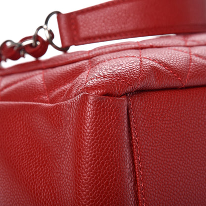 Chanel Caviar Quilted Grand Shopping Tote GST Red 10 of 11