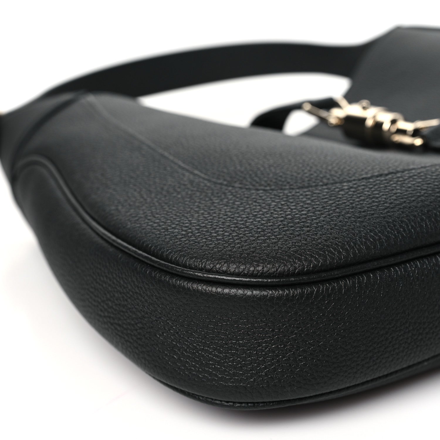 Gucci Pebbled Calfskin Large Jackie 1961 Hobo Black 9 of 10