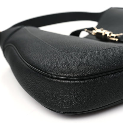 Gucci Pebbled Calfskin Large Jackie 1961 Hobo Black 9 of 10