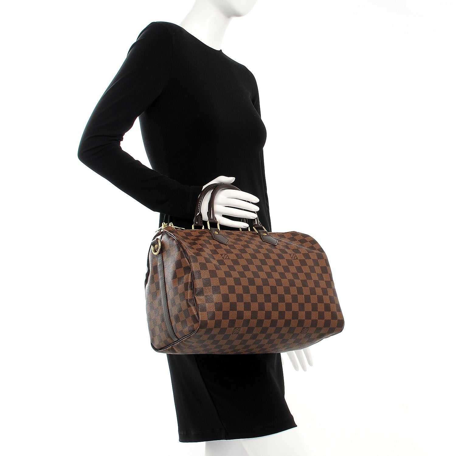 Louis Vuitton Damier Ebene Speedy Bandouliere 35 3 of 8