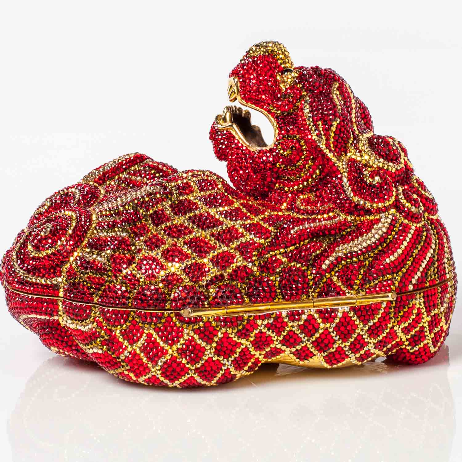 Judith Leiber Swarovski Crystal Ming Dragon Minaudiere Clutch 7 of 22