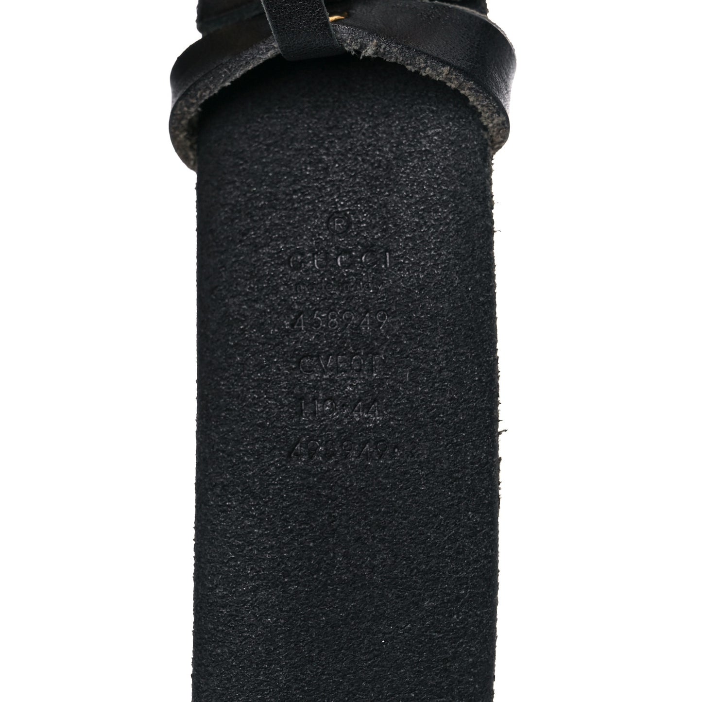 Faded Calfskin Snake Double G 40mm Belt 110 44 Black